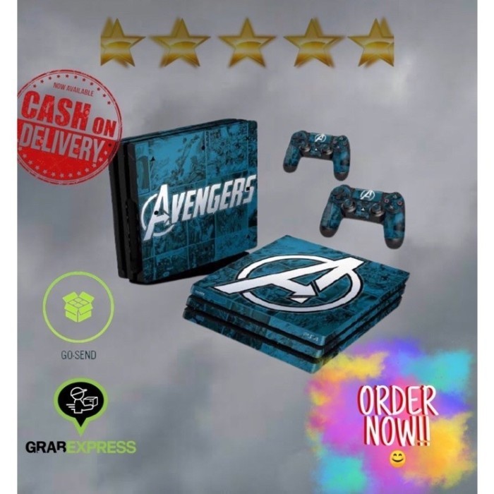 Terbaik Disini GARSKIN PS 4 (FAT/SLIM/PRO) BISA CUSTOM - 1, FAT (body only)