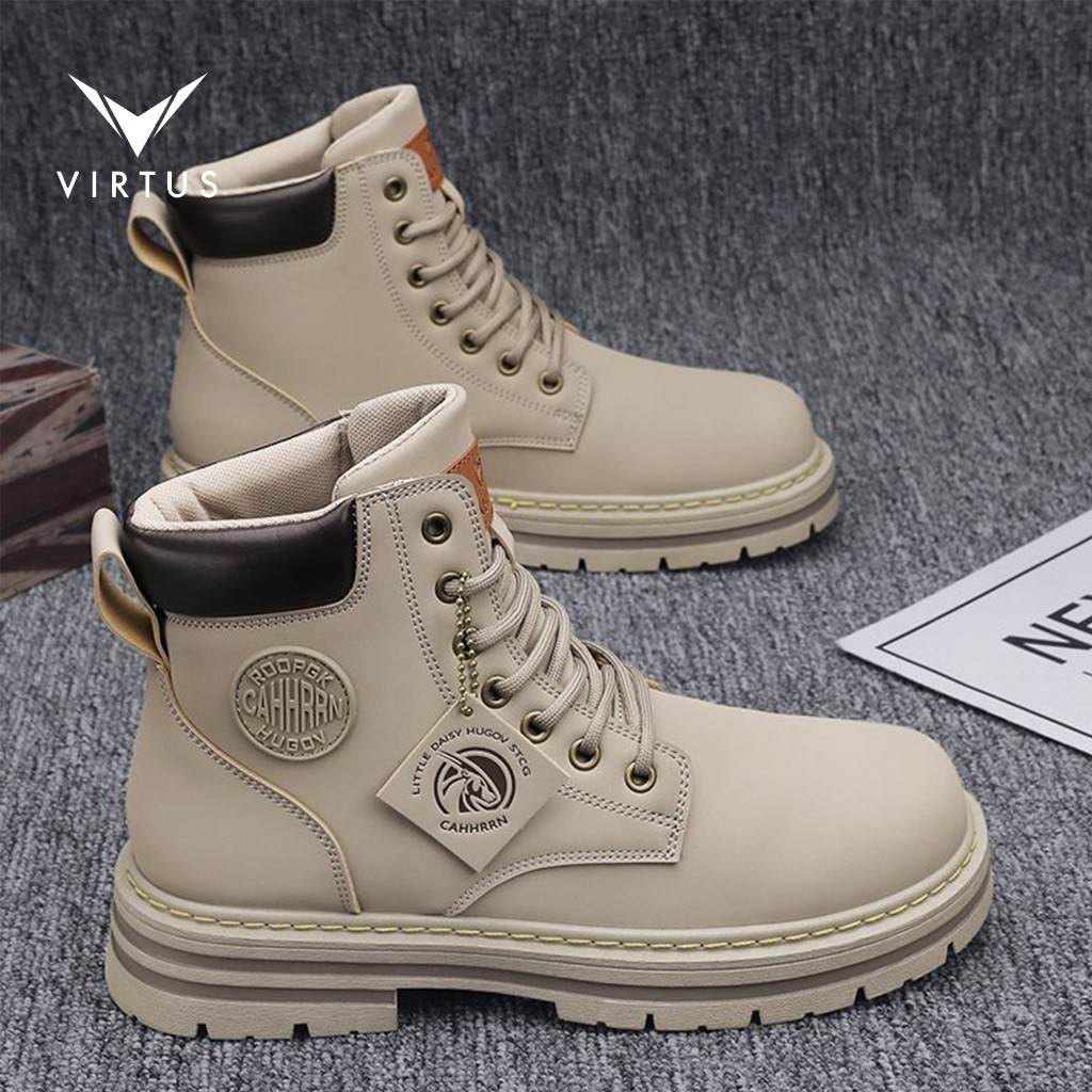 [𝗚𝗹𝗮𝗺𝗼𝗿𝗮] VIRTUS  39 - 48 APOLLO Sepatu Ukuran Besar Jumbo Sneakers Boots Gunung Pria Kulit Casual C