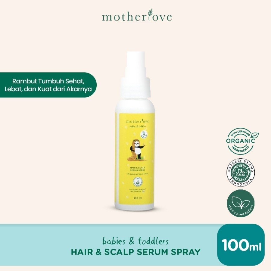 MOTHERLOVE Hair and Scalp Serum Spray 100ml Hair Lotion Vitamin Rambut Bayi