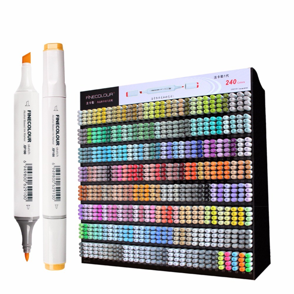 

Finecolour EF100 High Quality Double-Headed Professional Sketch Drawing Art Markers for Office School Supplies Multifunction 1pc