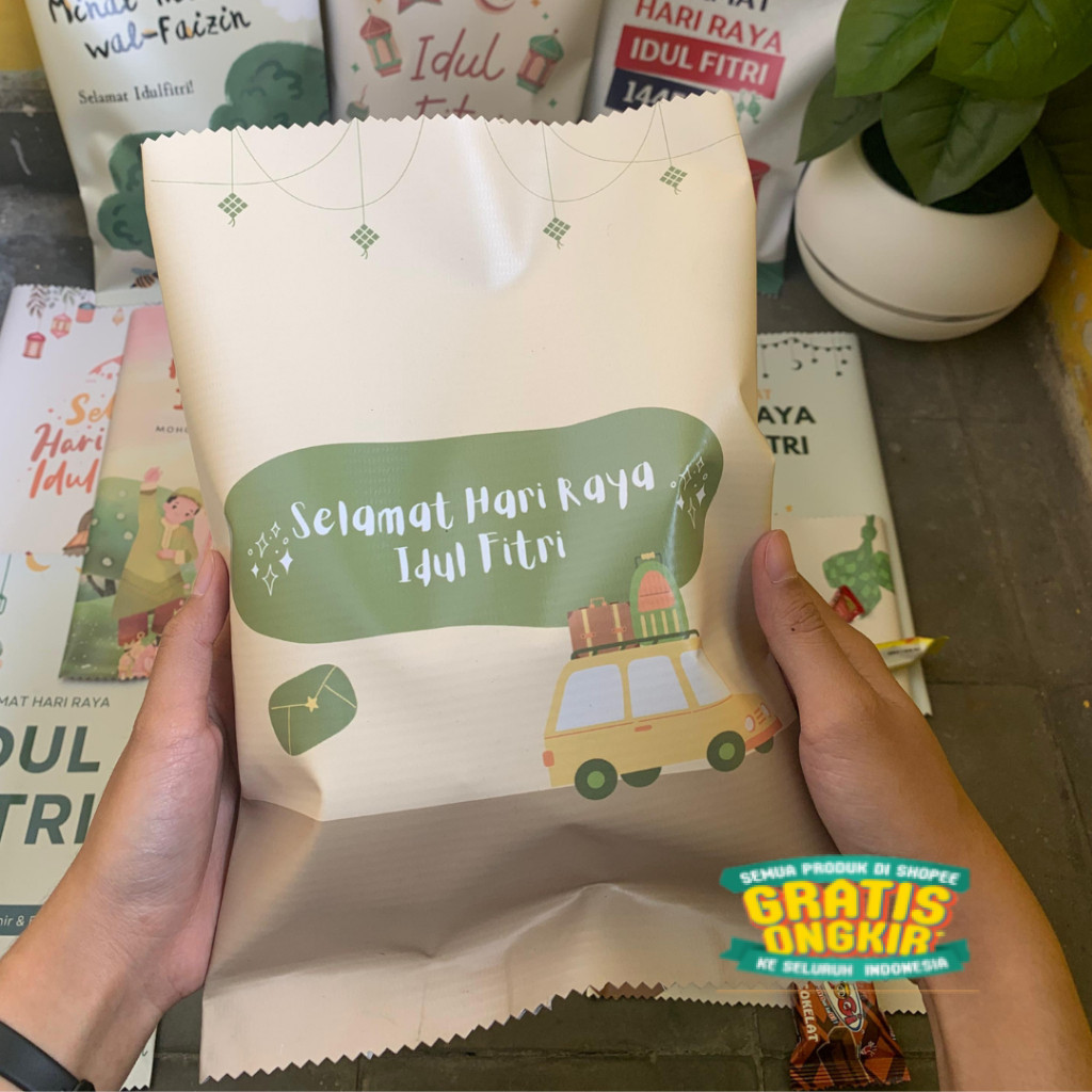 

[READY STOCK] Pouch Snack Hampers Lebaran Idul Fitri Kemasan Giant Snack Pouch Evermine/ langsung proses