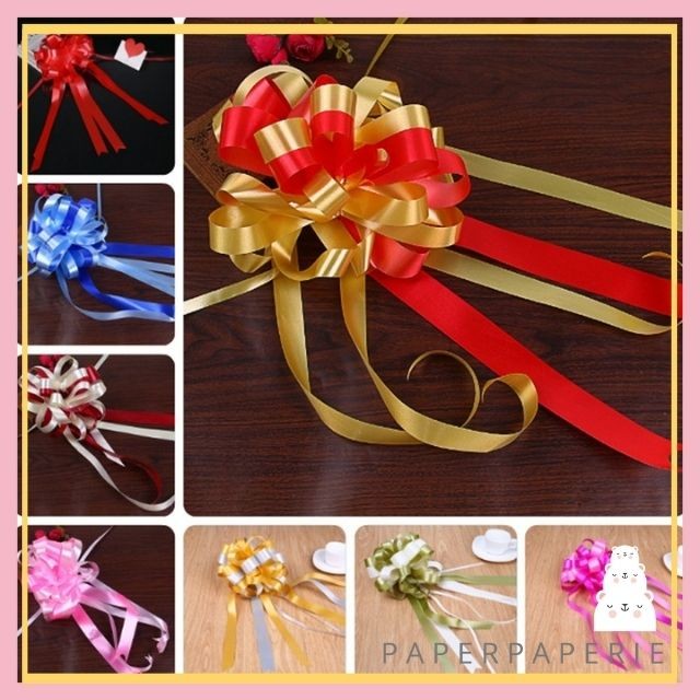 

Pita Tarik Serut 2 Warna Large Jumbo Pita Serut 50mm Dekorasi Hampers Kado