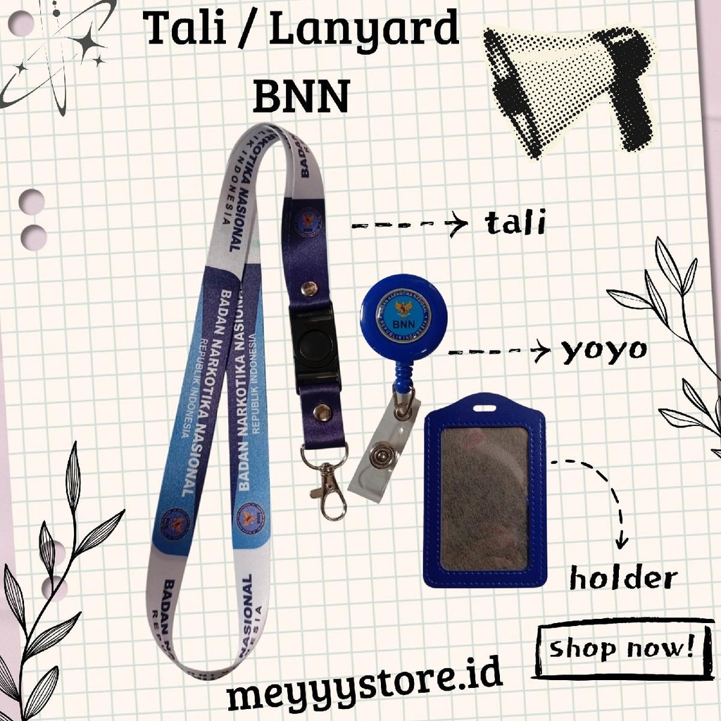

READYYY Tali Gantungan ID CARD / Lanyard BNN [STOCK MELIMPAH] Termurahhh Harga Grosir!