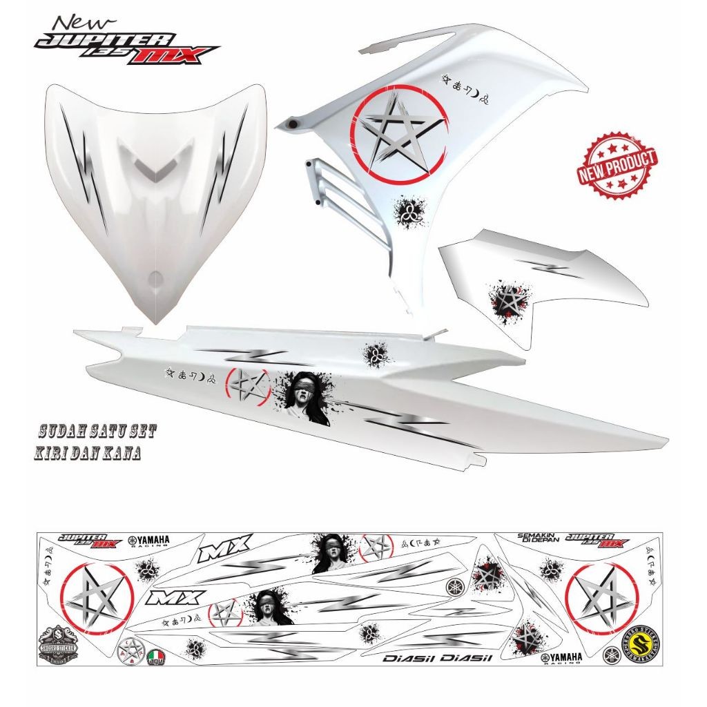 STRIPING VARIASI JUPITER MX NEW 135 VARIASI /COD