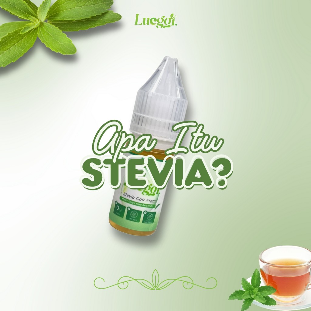 

Lueggi Stevia Cair 10 ML Pemanis Alami Pengganti Gula 0 KALORI 0 GULA ( HALAL)