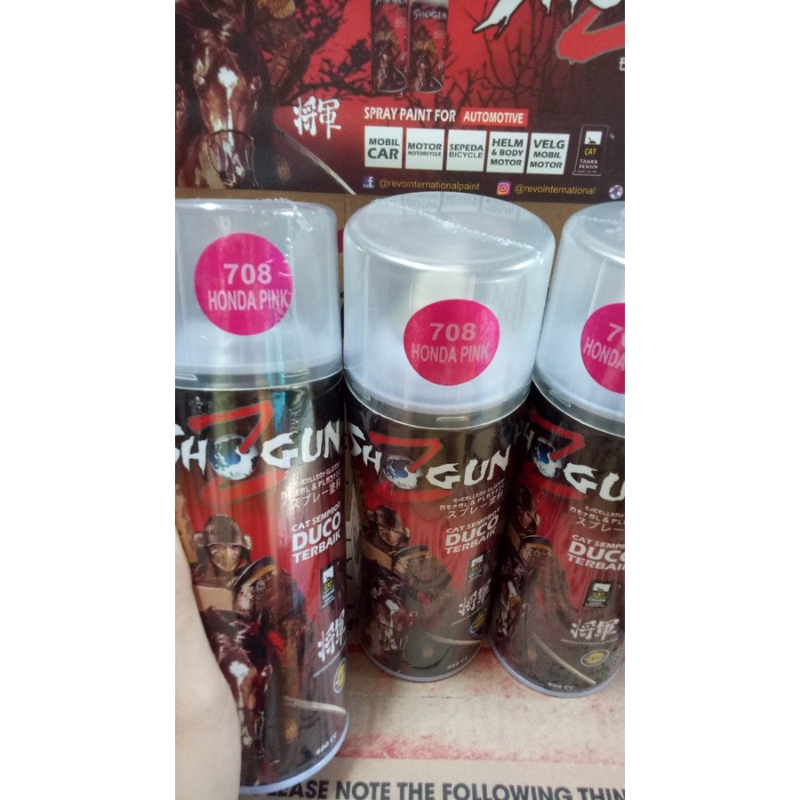 cat spray cat semprot duco shogunz pilok shogun z candytone honda pink 708 400cc candy tone