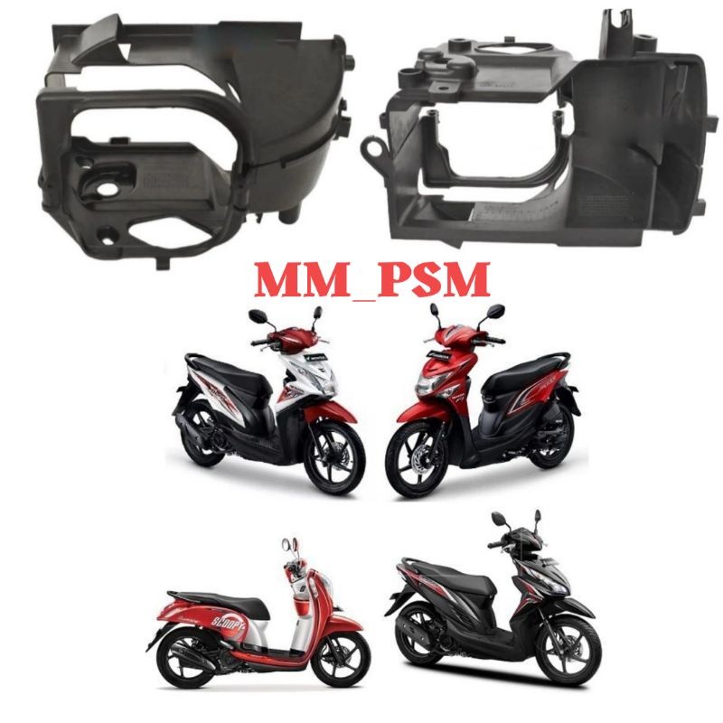 COVER MESIN SHROUD TUTUP MESIN  TUTUP BLOK MESIN BEAT FI ESP VARIO FI ESP BEAT POP SCOOPY FI ESP STA