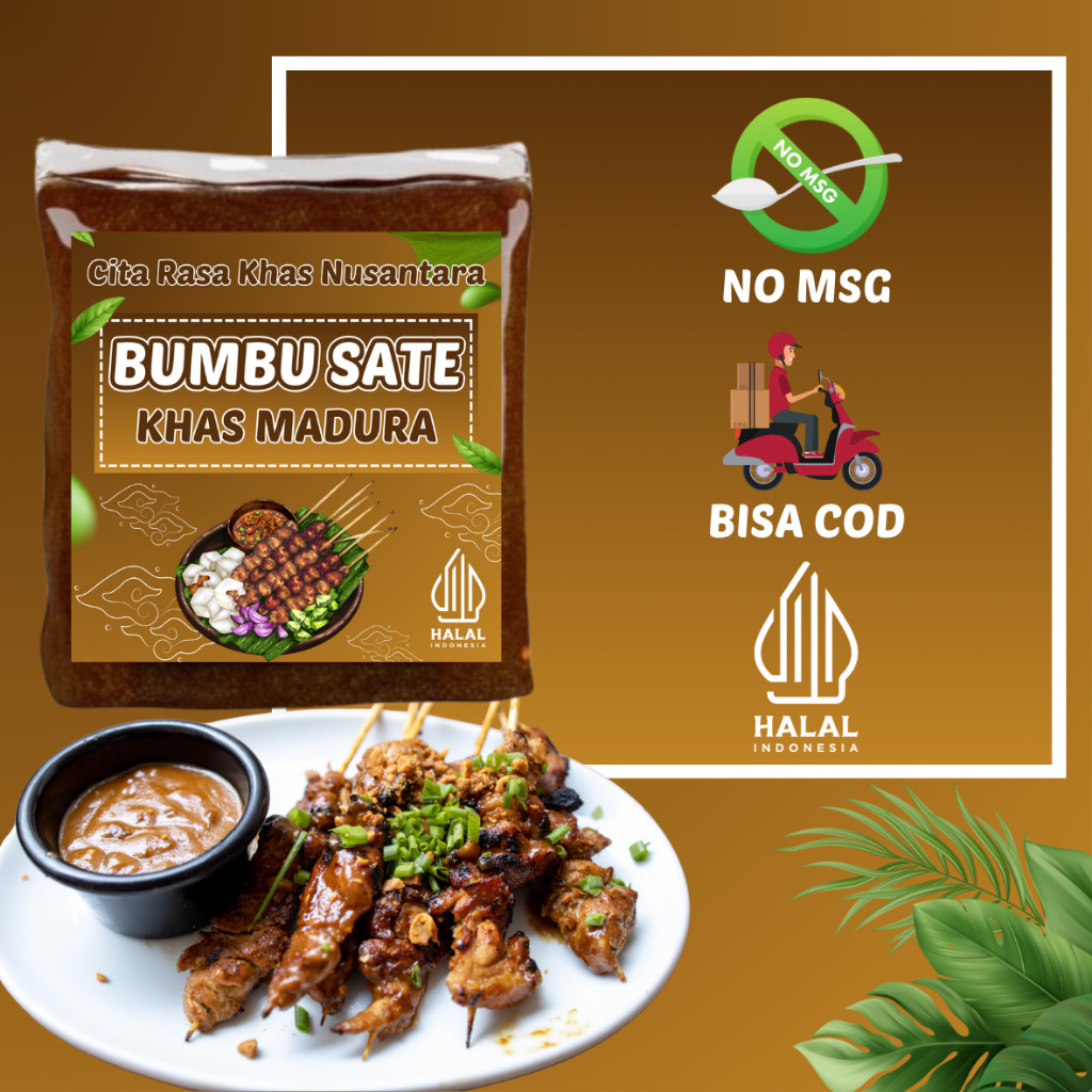 

Bumbu Sate Khas Madura Pedas, Manis, dan Gurih, lezat dan nikmat Sate Madura di Setiap gigitan