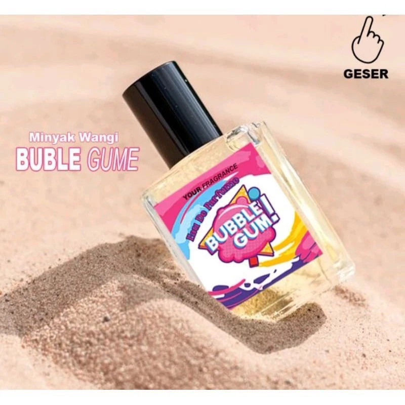 Parfume Aroma Buble Gum/Permen Karet Wangi Tahan Lama Aroma Manis Segar Isi 30.ml