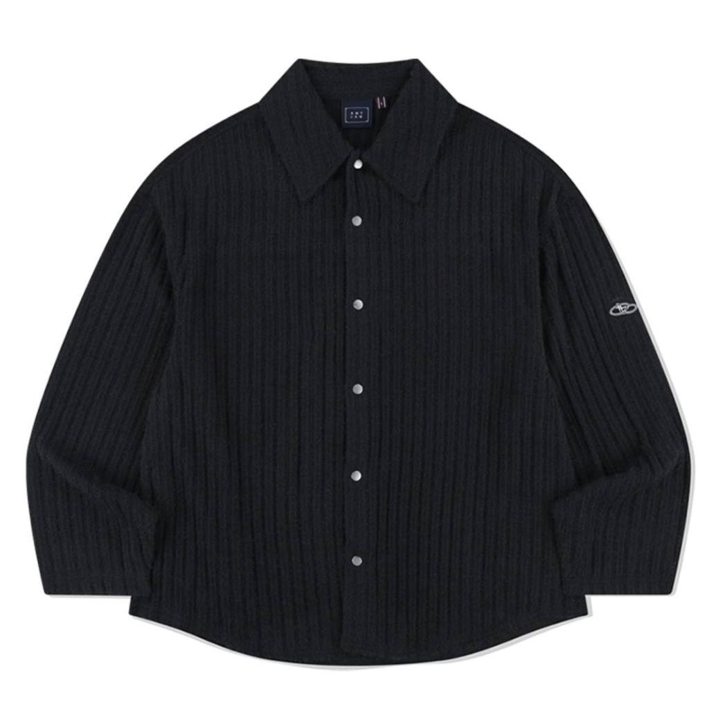 Aland - Romantic Crown - Wide Knit Shirt Black - Kaos Unisex Hitam