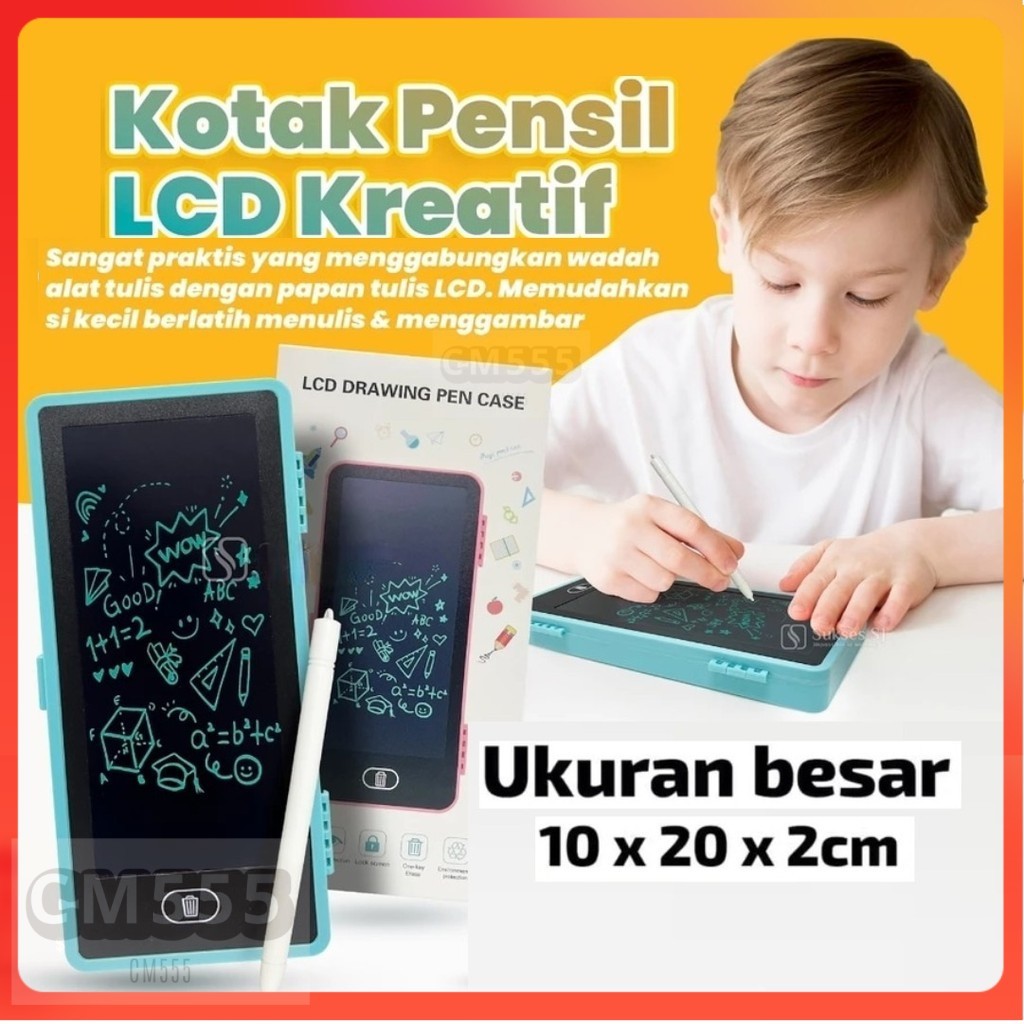 

LCD Drawing Pen Case 2in1/Tempat Pensil/Kotak Pensil Box