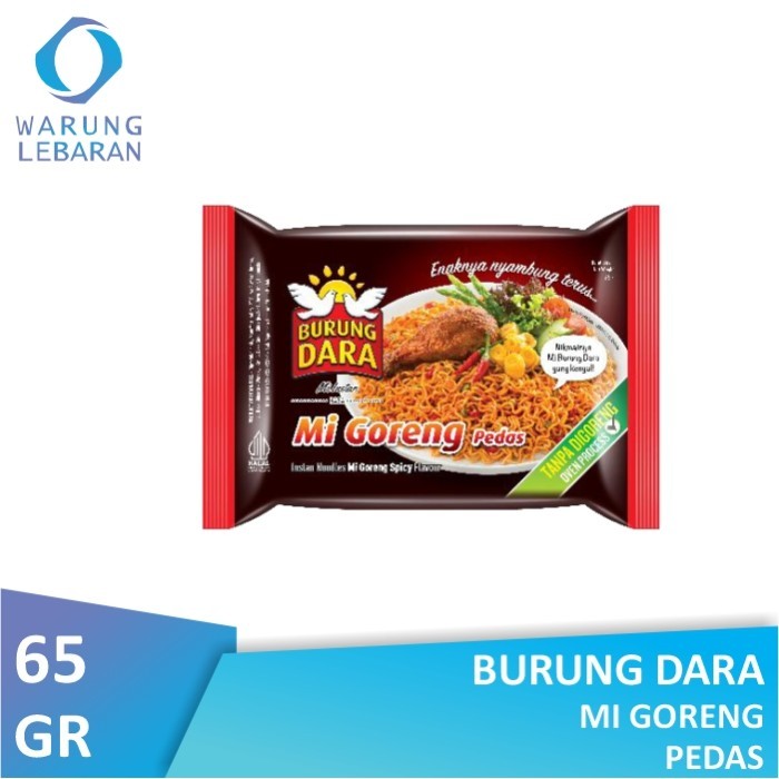 

Burung Dara Mi Goreng Pedas 65gr
