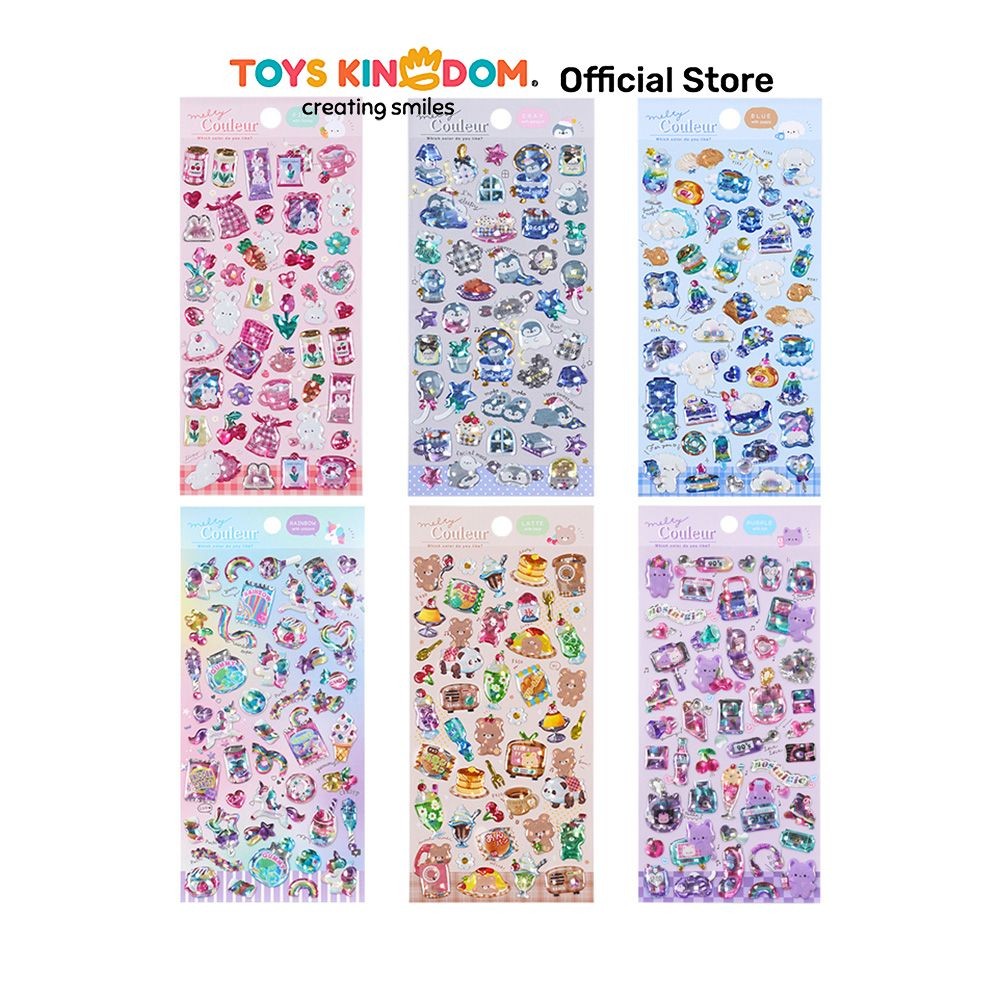 

Toys Kingdom Kiddy Fun Stiker Hologram S1 Random Stiker Dekoratif Lucu Cute Stickers Deco Sticker Pack Journal Book