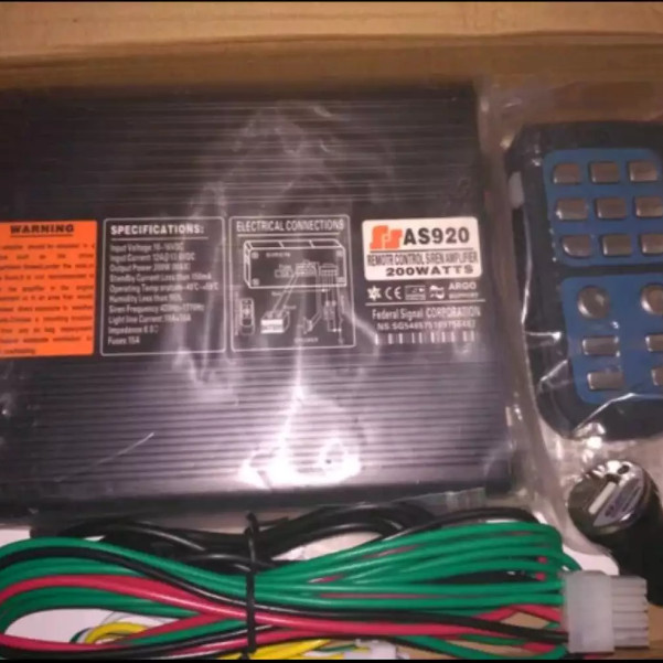 Modul toa sirine patwal mobil dan motor model wireless AS 920 200 Watt