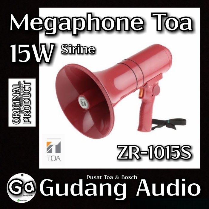 Megaphone Toa ZR-1015S (ada sirine)