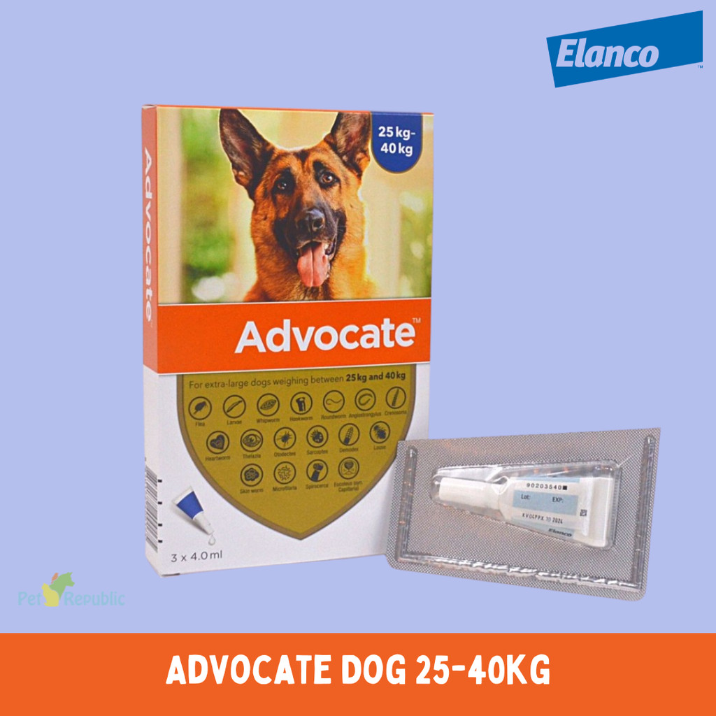 ELANCO Obat Kutu Parasit Anjing ADVOCATE XL Dog 25-40kg