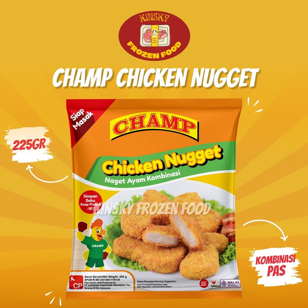 

CHAMP CHICKEN NUGGET 225GR