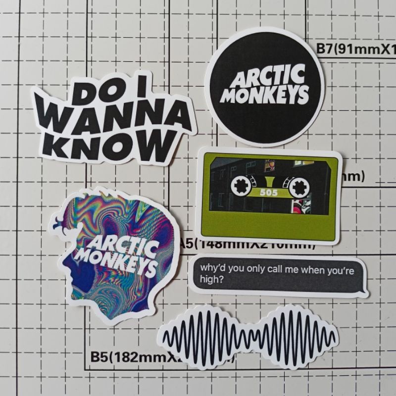 

Sticker Arctic Monkeys PACK Edisi Terbatas Vynil Artic Monkeys Sticker
