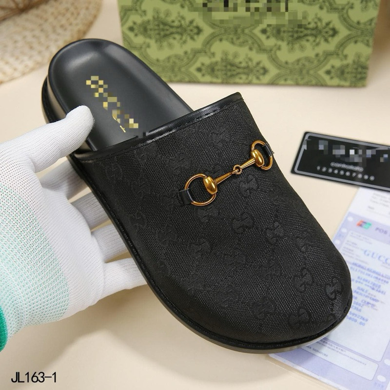 (DEARCOCO) Sepatu Wanita Slip On Mules Flat Shoes Bahan Kanvas Kulit HBJL163-2 HBJL163-1 Selop Bumil