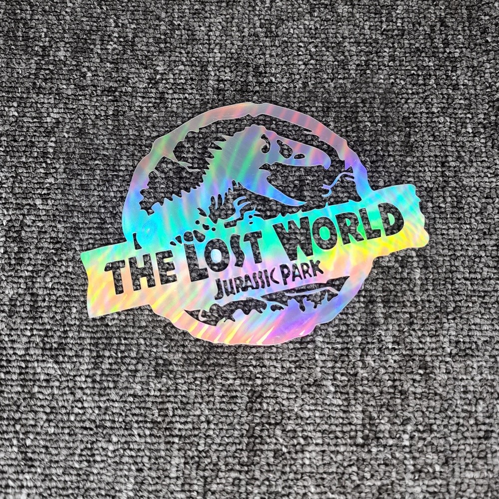 Stiker Mobil Dinosaurus Jurassic Park The Lost World Dekorasi Reflektif untuk Kaca Depan Bumper Baga