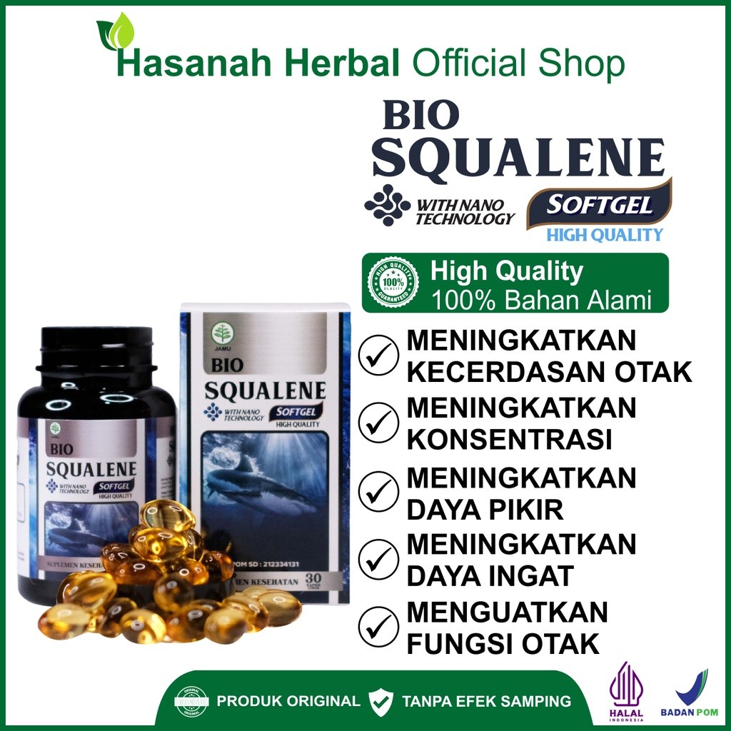 

Suplemen Untuk Tingkatkan Kecerdasan Nutrisi Otak Anak Dan Dewasa Bio Squalene Softgel