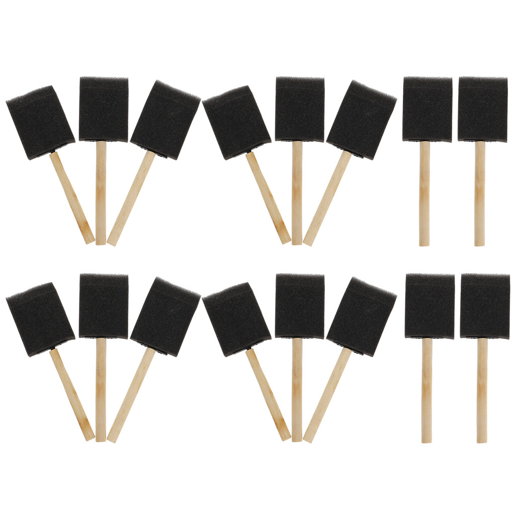 

16 Pcs Brush Sponge Child Paint Brushes for Kids Doodling Tools Toddlers Round Drawing