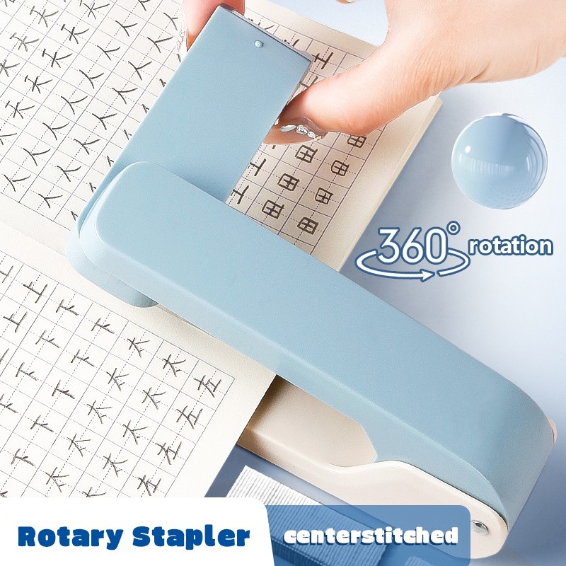 

360 Rotatable Stapler Standard Long Stapler Stapling Use 24/6 26/6 Staples Office Bookbinding Supplies Manual Binding Tools