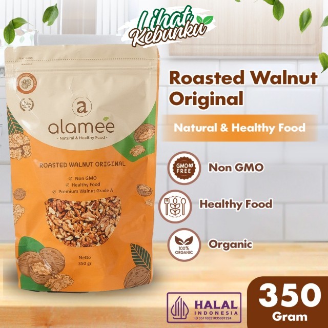 

ALAMEE Kacang Walnut Panggang Roasted Nut Premium Renyah Organik 350 gram LIHAT KEBUNKU
