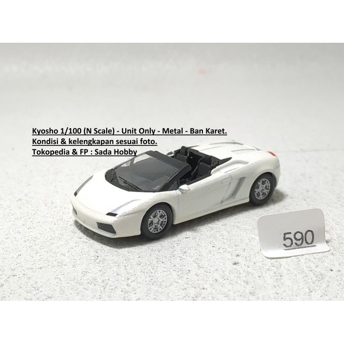 Kyosho 1/100 Lamborghini Gallardo Spyder Putih Unit Only