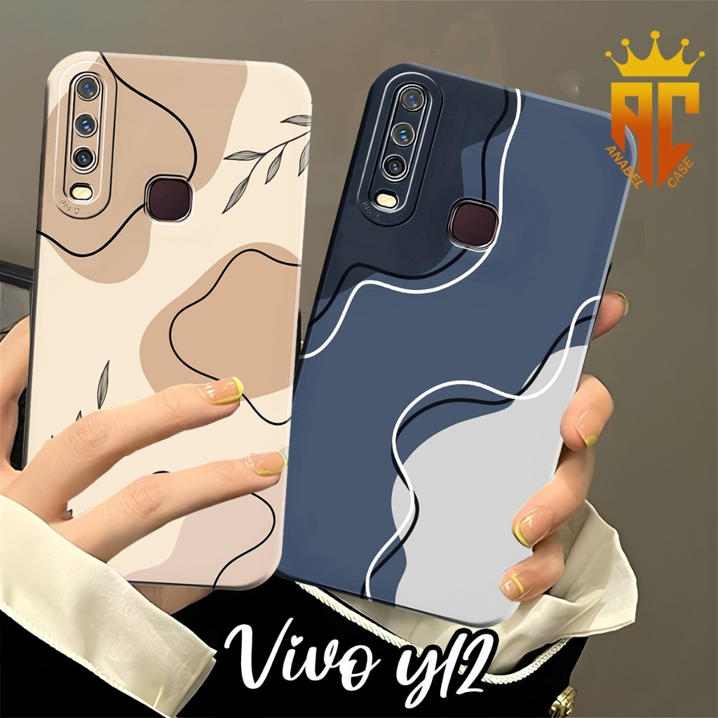 SOFTCASE VIVO Y12 Y12I Y15 Y17 Y19 Y30 Y30I Y50 Fashion Case Motif Abstrak Cantik - Case Vivo - Case