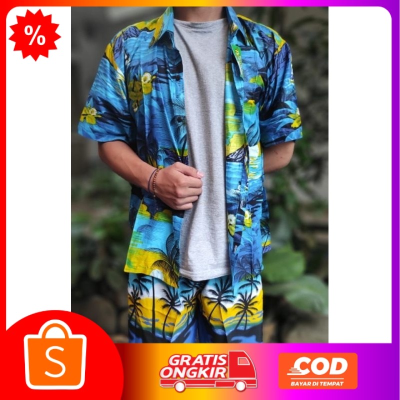 Kemeja Pantai - Kemeja Motif Pantai - Kemeja Surfing - Kemeja Hawai - Kemeja Bali - Kemeja Pantai Co
