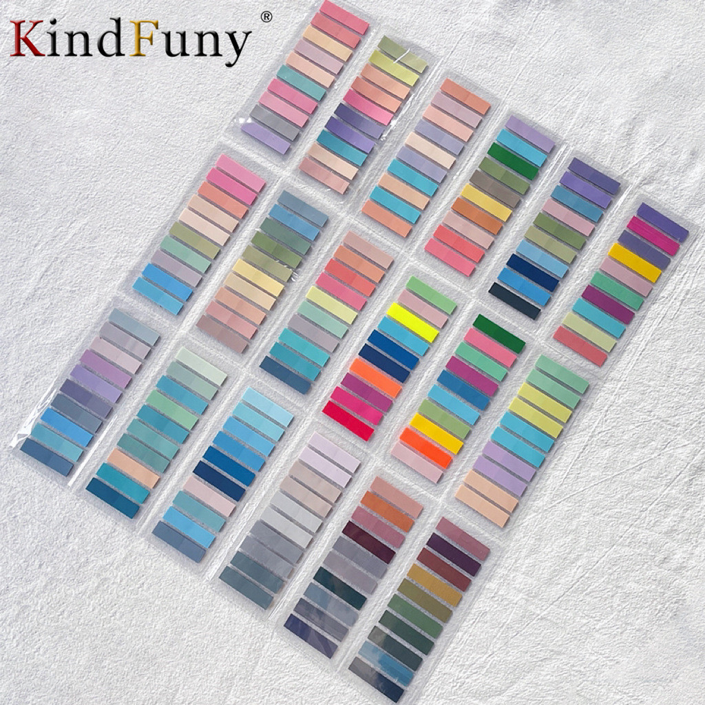 

KindFuny Set Transparent Sticky Note Self-Adhesive BookMarker Annotation Reading Book Clear Tab Kawaii Cute Stationery