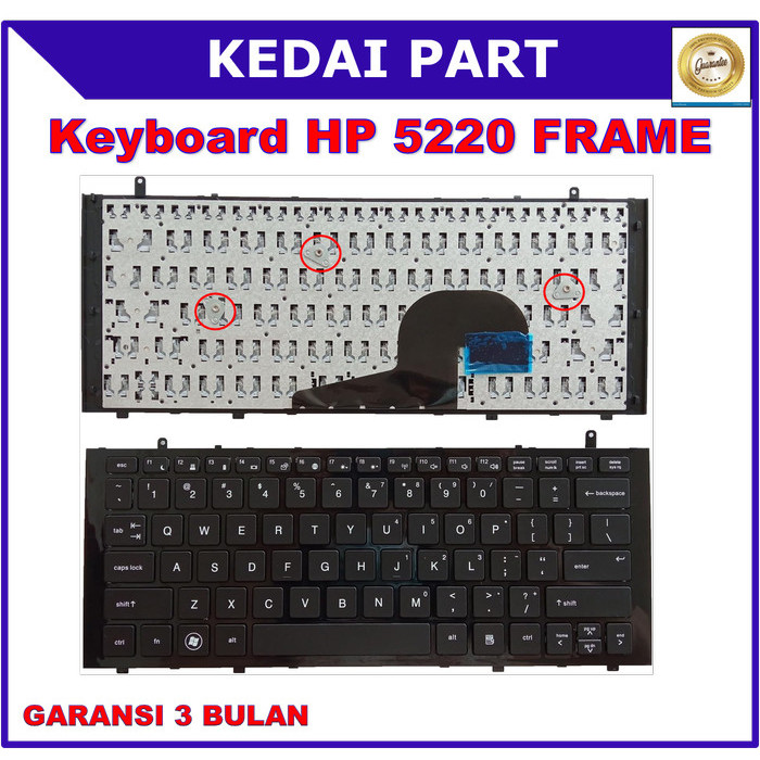 Keyboard HP Probook 5520 5520M 5220 5220M - Frame