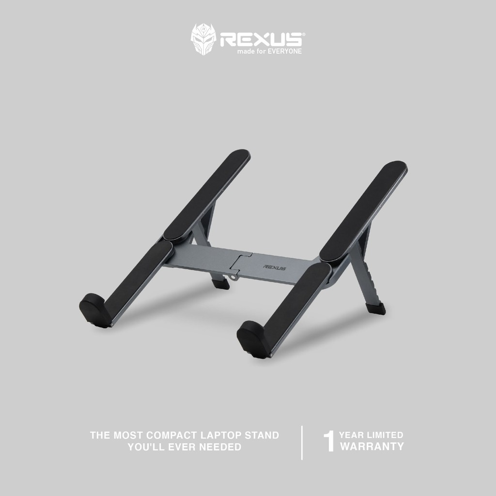 Laptop Stand REXUS Alumunium 15" Tetra FP08 / FP09 / F10 Folded w/ height 5 adjustment / Cooling Fan