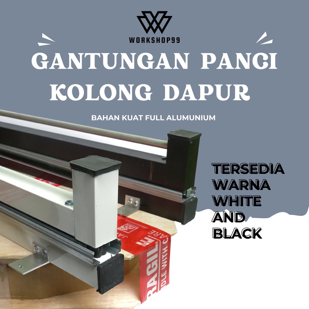 Gantungan Panci Rel Tarik Dorong (ORIGINAL)