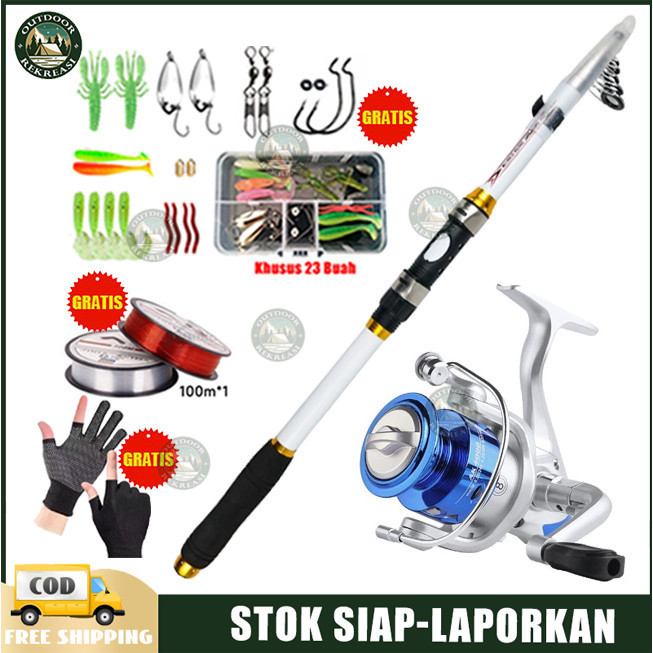 #Beli 1 Dapat 5 #Set Pancing 2.1M-3.6M Joran Pancing Dengan Bahan TaffSPORT GHOTDA Joran Pancing Ant