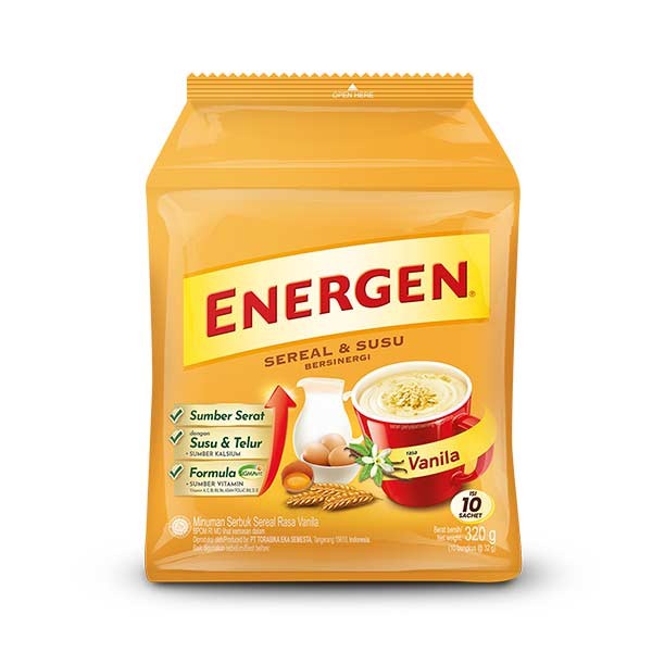 

Mayora Energen Vanila Sereal Susu Pouch Isi 10 Sachet