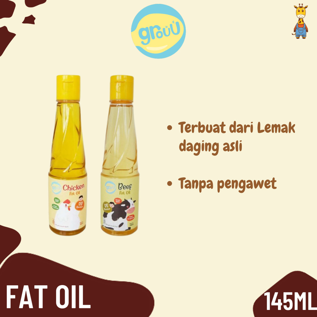 

Grouu Cooking Fat Oil - Minyak MPASI BB Booster