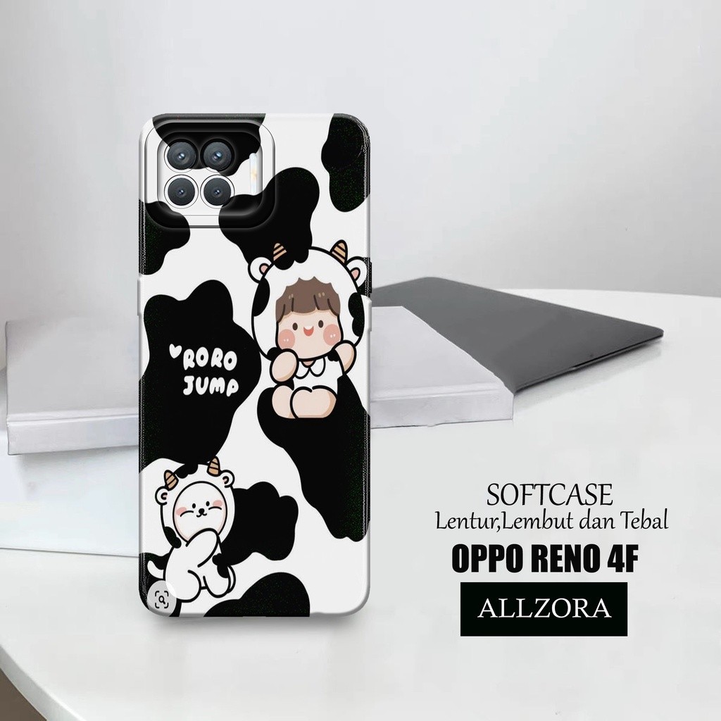 Case Hp Oppo Reno 4F - [ KARTUN ] Casing Oppo Reno 4F Terbaru - Kesing Hp Oppo Reno 4F - Silikon Opp