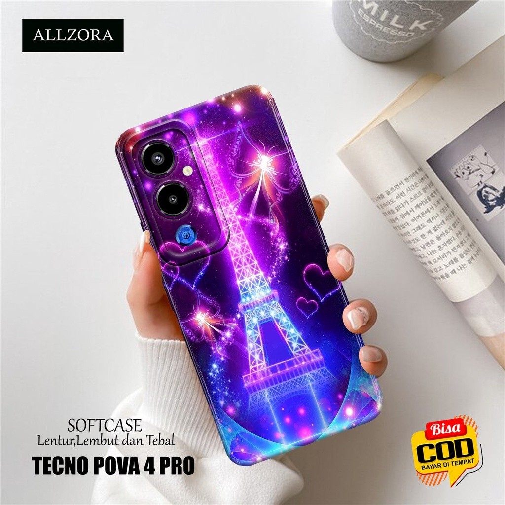 Softcase Hp Tecno Pova 4 Pro Terbaru - Casing Hp Tecno Pova 4 Pro Terbaru - Fashion Case PARIS - Cas