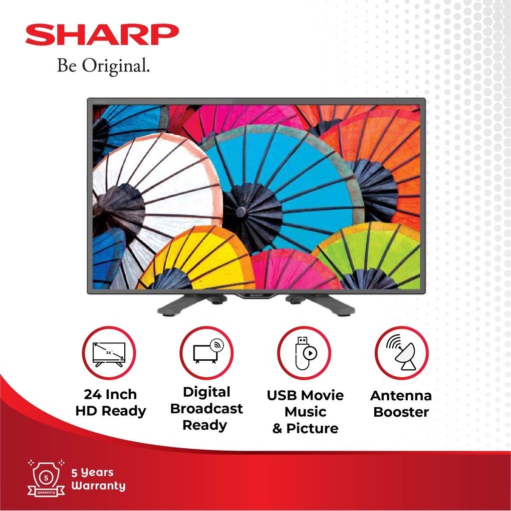 promo Sharp TV LED 24" HD-Ready TV Digital 24 Inch - 2T-C24GD1400i