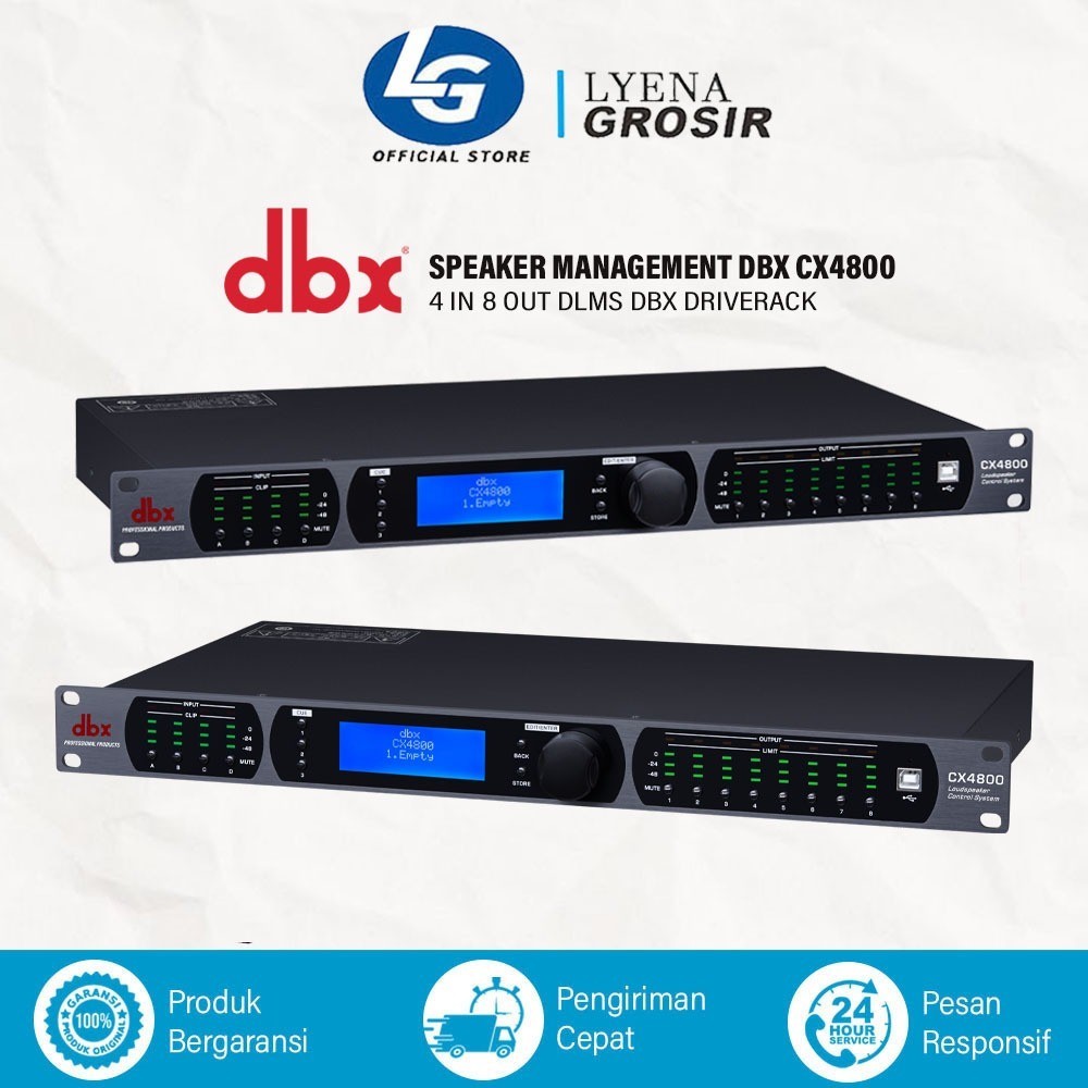 SPESIAL PROMO 70% DLMS DBX CX4800 Speaker Management CX-4800 DRIVE RACK 4 IN 8 OUT