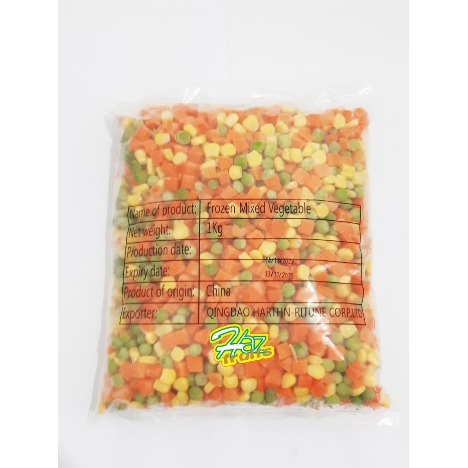 

Frozen Mixed Vegetables Import | Vegetables Mix 3 Ways | Sayuran Campur Beku 1 kg