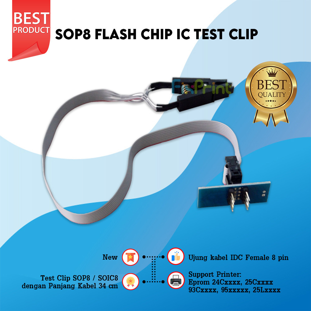 SOP8 Flash Chip  IC Test Clip IC Eprom Eeprom BIOS ROM  Tools Penjepit