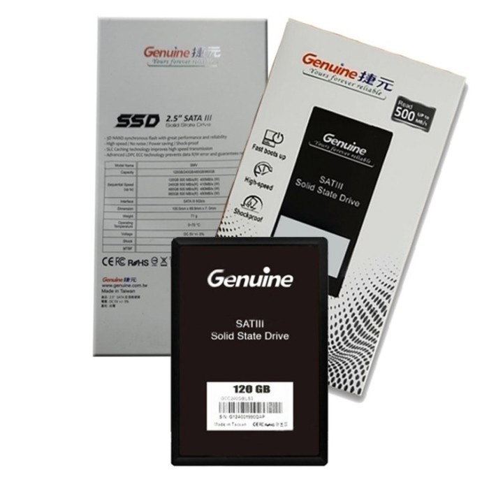 RB22 SSD Genuine 120GB/128GB/240GB/256GB/480GB SATA3 2,5" GARANSI 3TH - 120GB