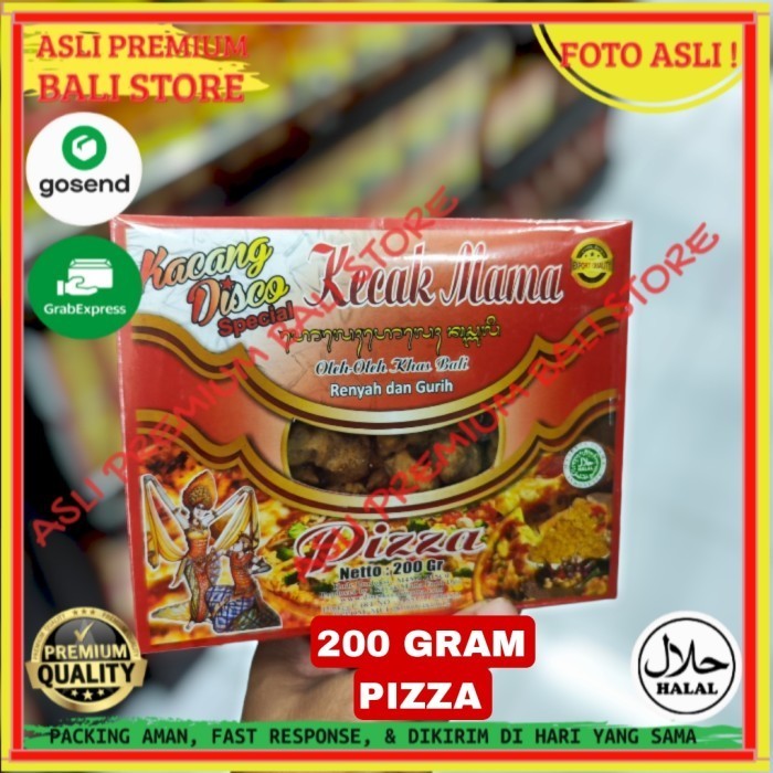 

OLEH OLEH MAKANAN CEMILAN CAMILAN SNACK KULINER KHAS ASLI ORI ORIGINAL BALI KACANG DISCO PIZZA 200 GR GRAM