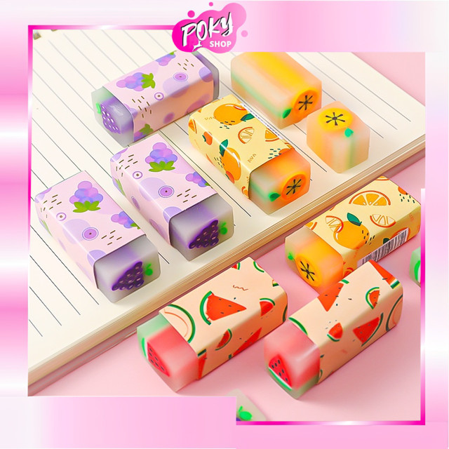 

POKY - S5672 Penghapus Fruit Lucu / Penghapus Pensil Motif Buah Fruits Eraser / Fruits Eraser / Penghapus Motif Buah Murah