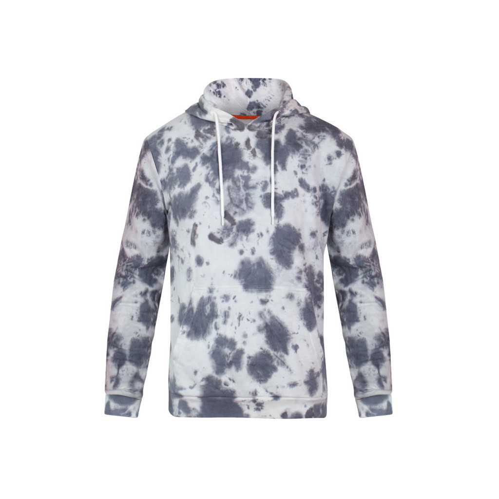 EMBA JEANS - Jaket Hoodie Pria Motif Regular Fit Warna Dark Grey - Leroy