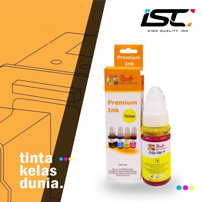

[New] Tinta isc ink canon 790 yellow 70ml
