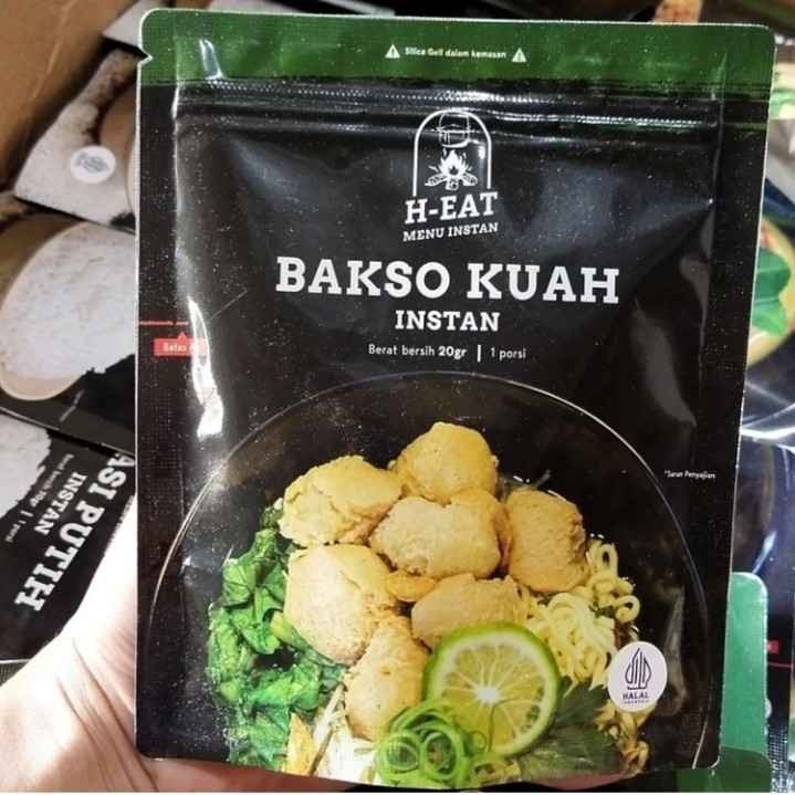 

Menu Bakso Kuah Instan Makanan Hiking H-Eat 20 gr